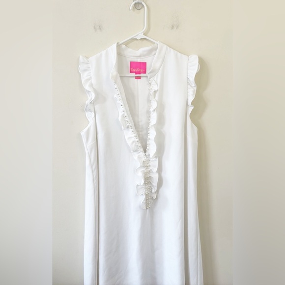 Lilly Pulitzer Adalee Shift Dress Resort White Size 12 - Picture 6 of 10